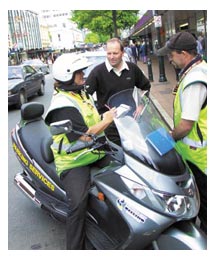 Side image - Parking officers.