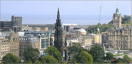 Edinburgh city centre.