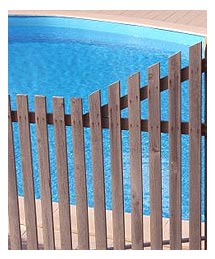Side image - Pool fence.