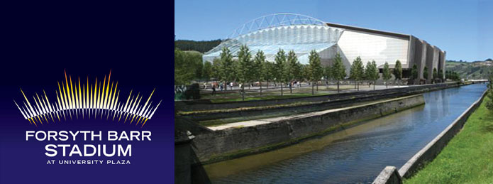 Preliminary design of Forsyth Barr Stadium. 