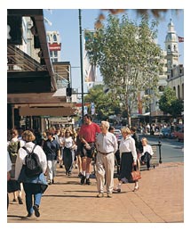 Side image - People on george street.