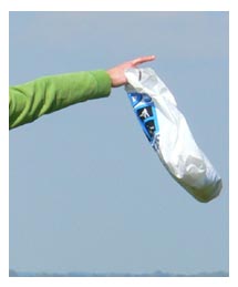 Plastic shopping bag. 