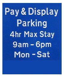 Pay and Display sign