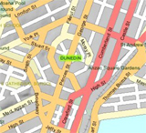 Street map of Dunedin