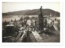 Image of Construction of Anzac Avenue Bridge.