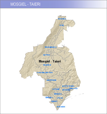 Ward map - Mosgiel Taieri.