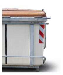 Rubbish skip. 