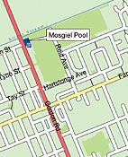 Mosgiel Pool map small image.
