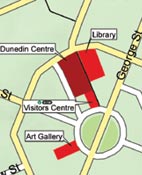 Dunedin Centre map small image.