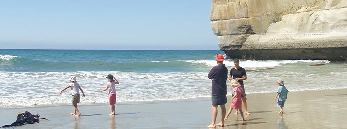 Banner image - family on beach. 