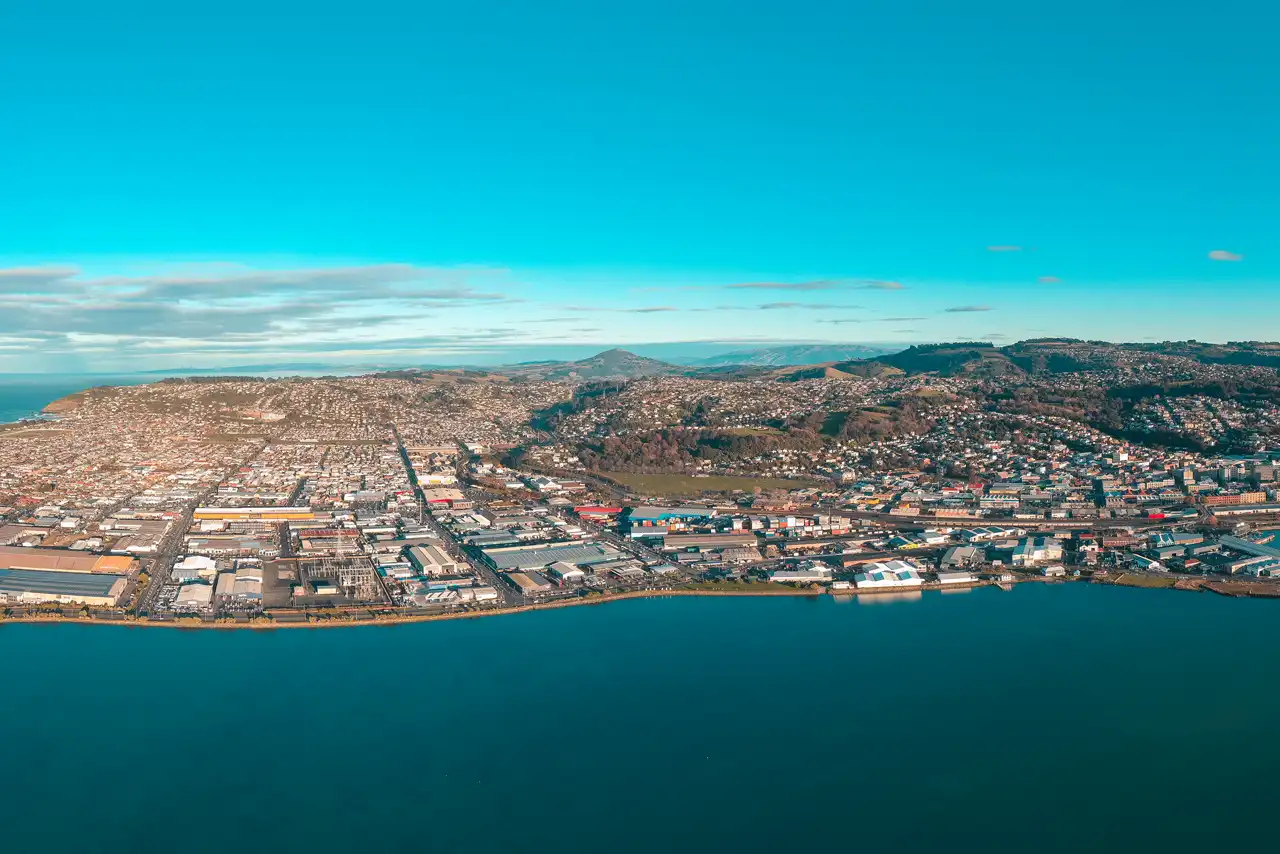 Dunedin City Scenic Aerial