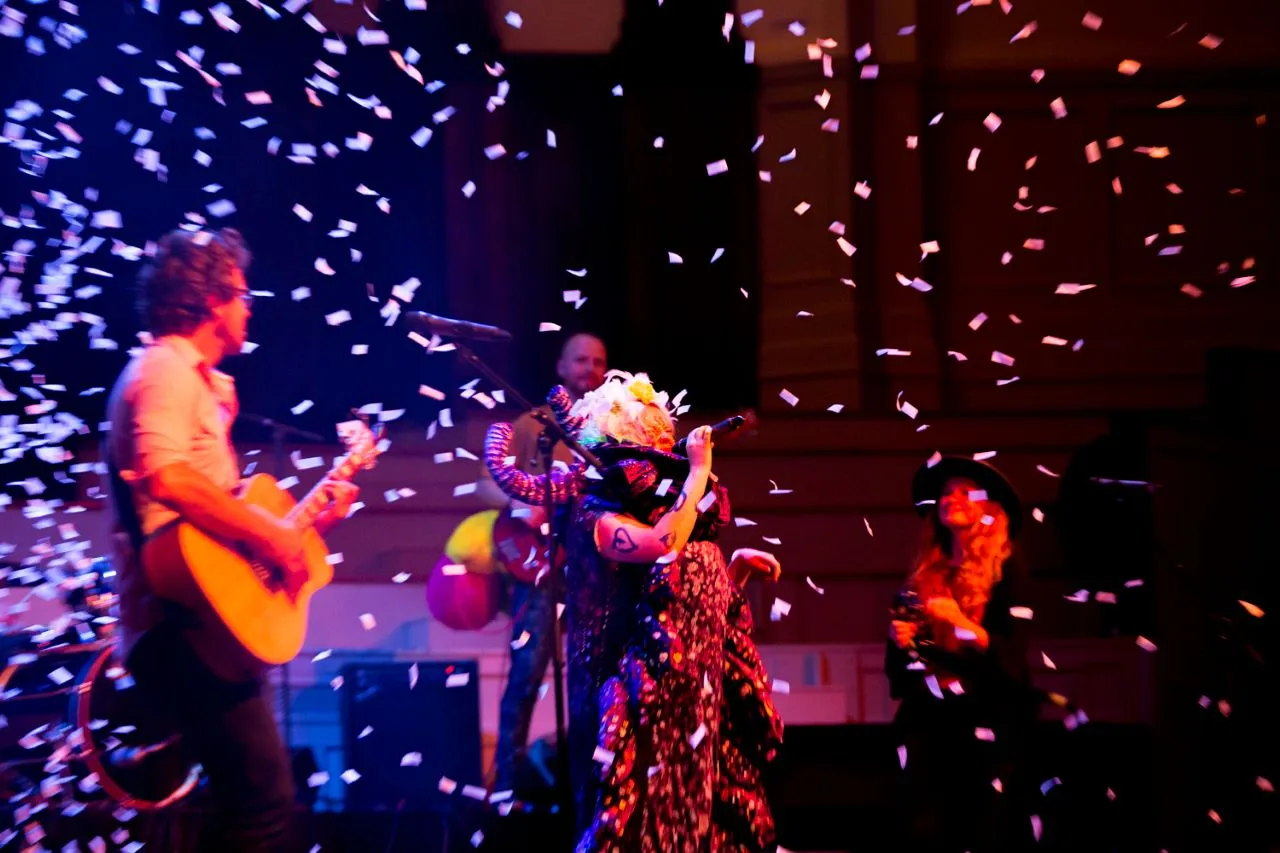 Performing artist on stage