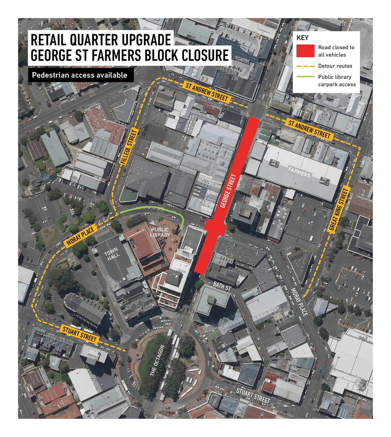 George Street Farmers Block (Moray Place to St Andrew Street)