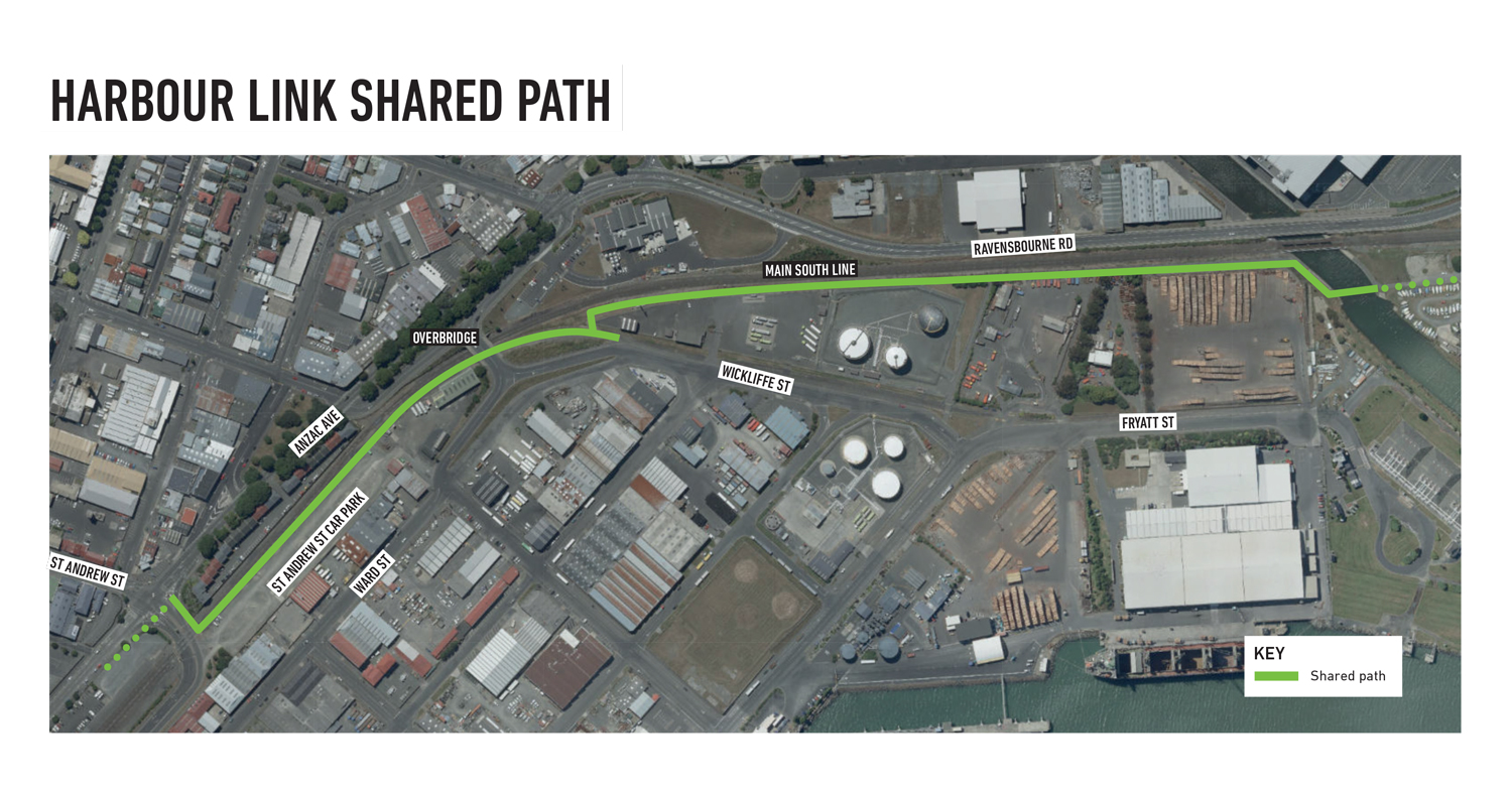 Harbour Link Cycleway August 2022