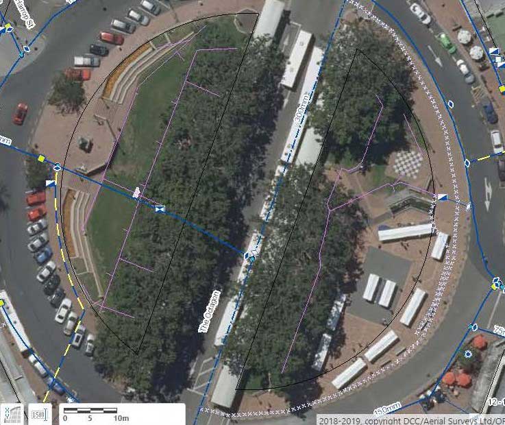 Water and irrigation locations map Water and irrigation locations map