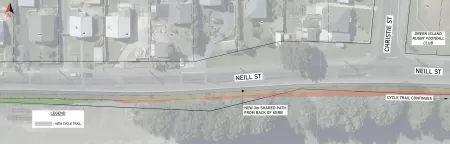 44 to 58 Neill Street and Christie Street intersection