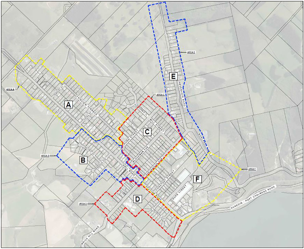 Sawyers Bay pipe renewals map