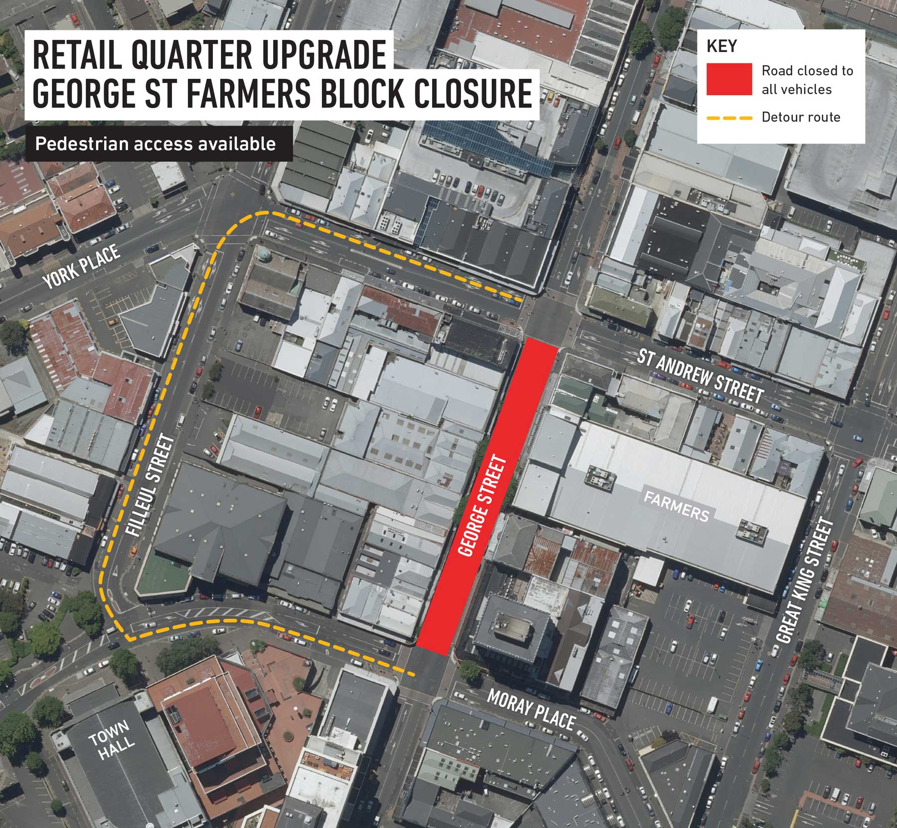 George Street &ndash; Dunedin Retail Quarter upgrade