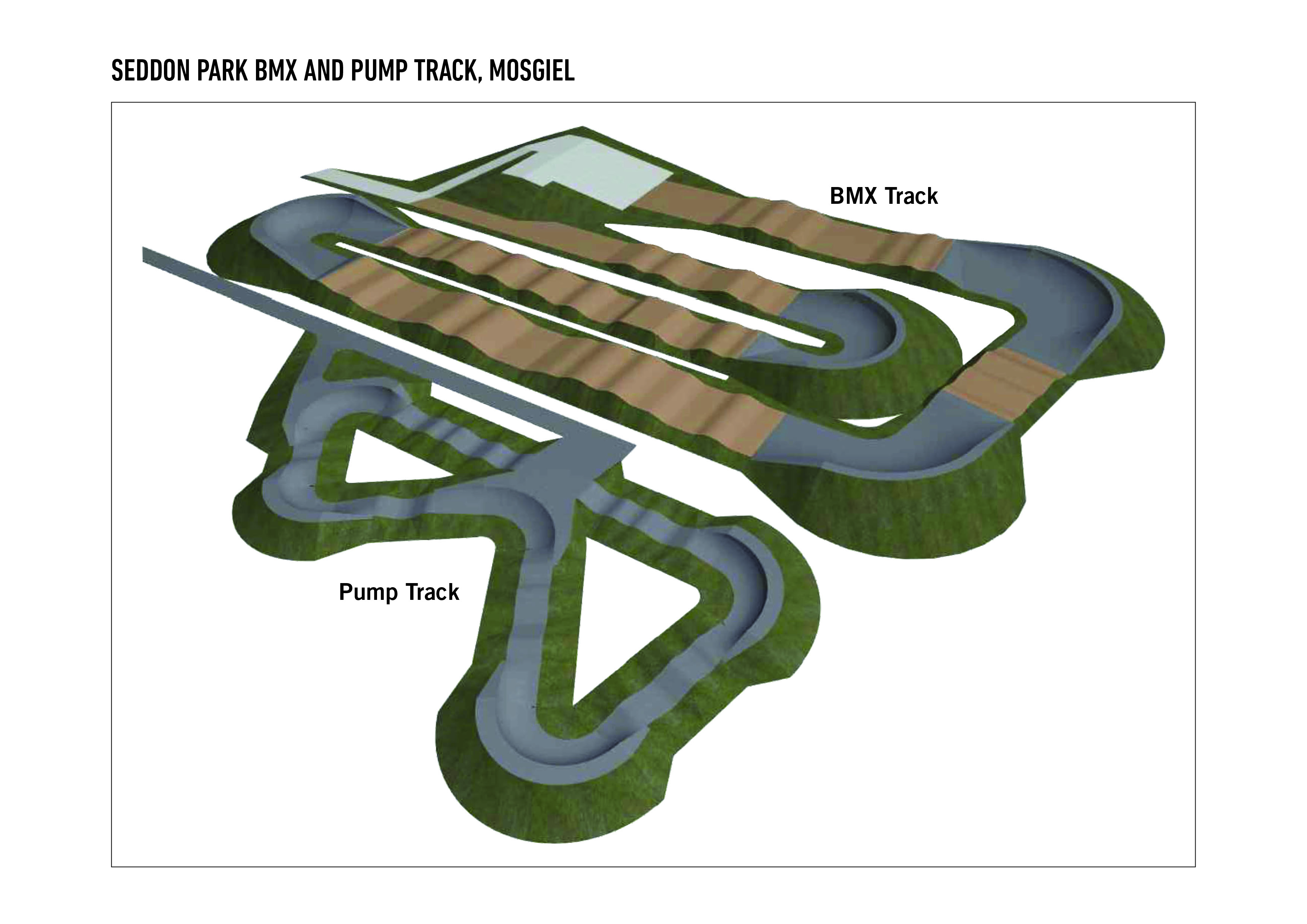 Seddon Park final plan of pump and BMX tracks