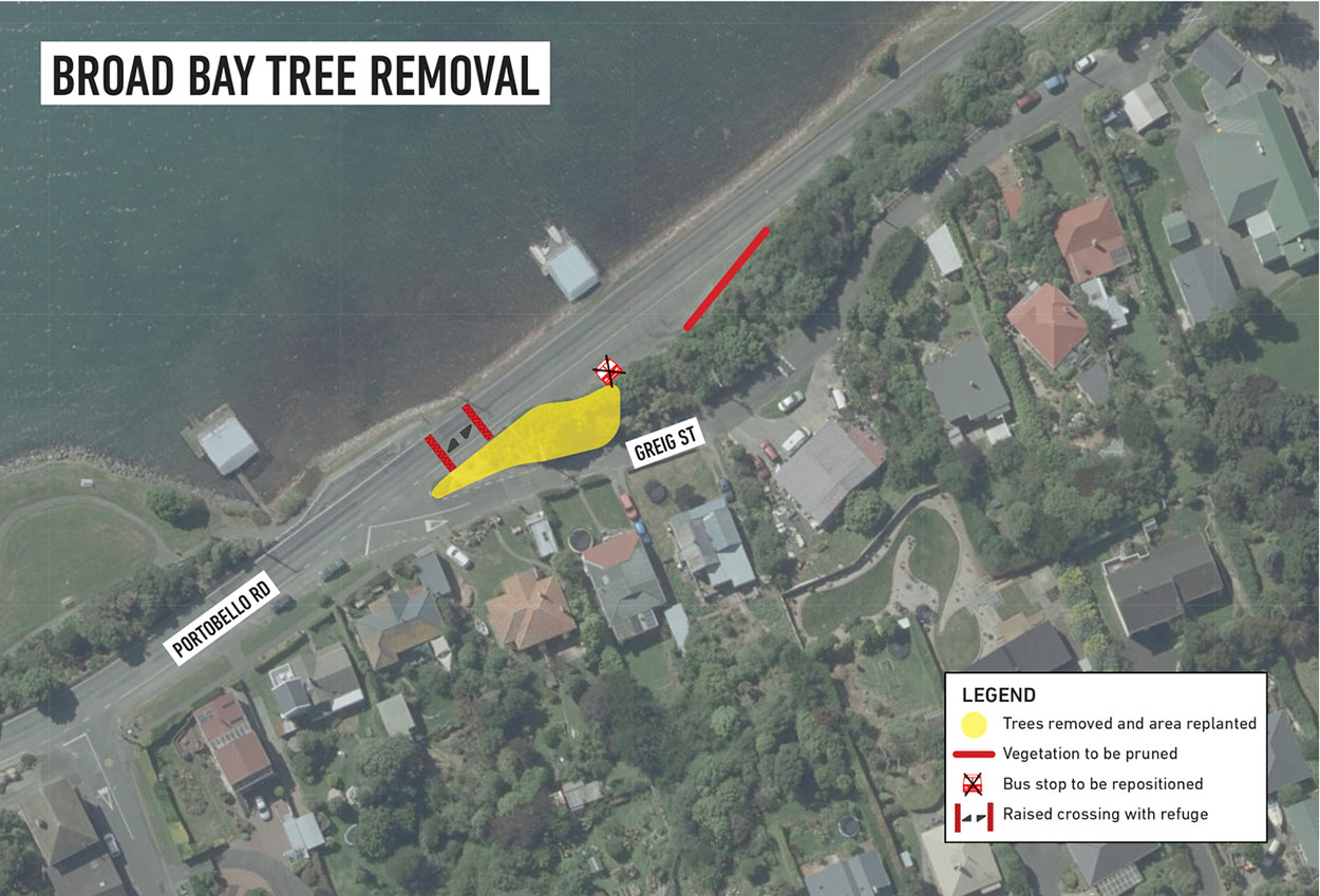 Broad Bay Tree Removal Map Jan 2021