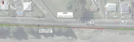 30 to 42 Neill Street and Matthew Street intersection