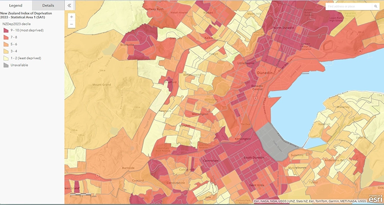 NZDeprivation2023 map