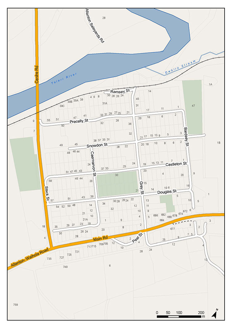 Allanton Drainage map Allanton Drainage map