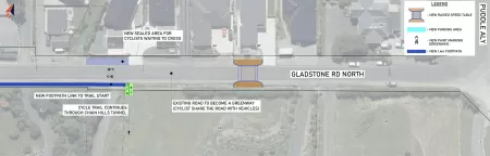 297 Gladstone Road North to Puddle Alley intersection