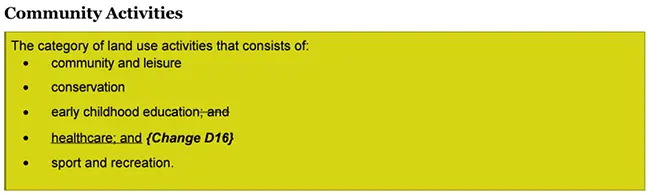 Proposed provisions with no legal effect example 2 proposed no legal effect 2