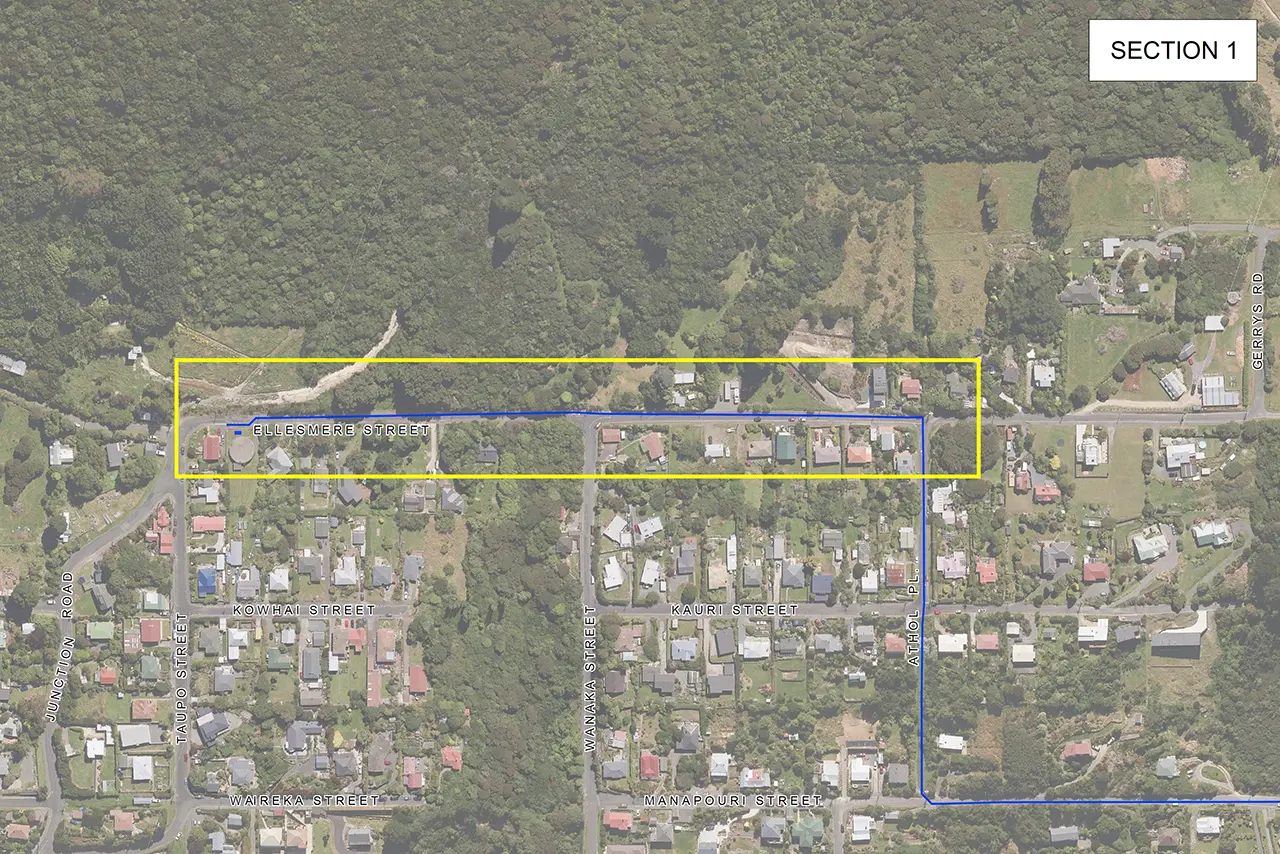 Section 1 – Ellesmere Street to Athol Pl Section 1 – Ellesmere Street to Athol Pl
