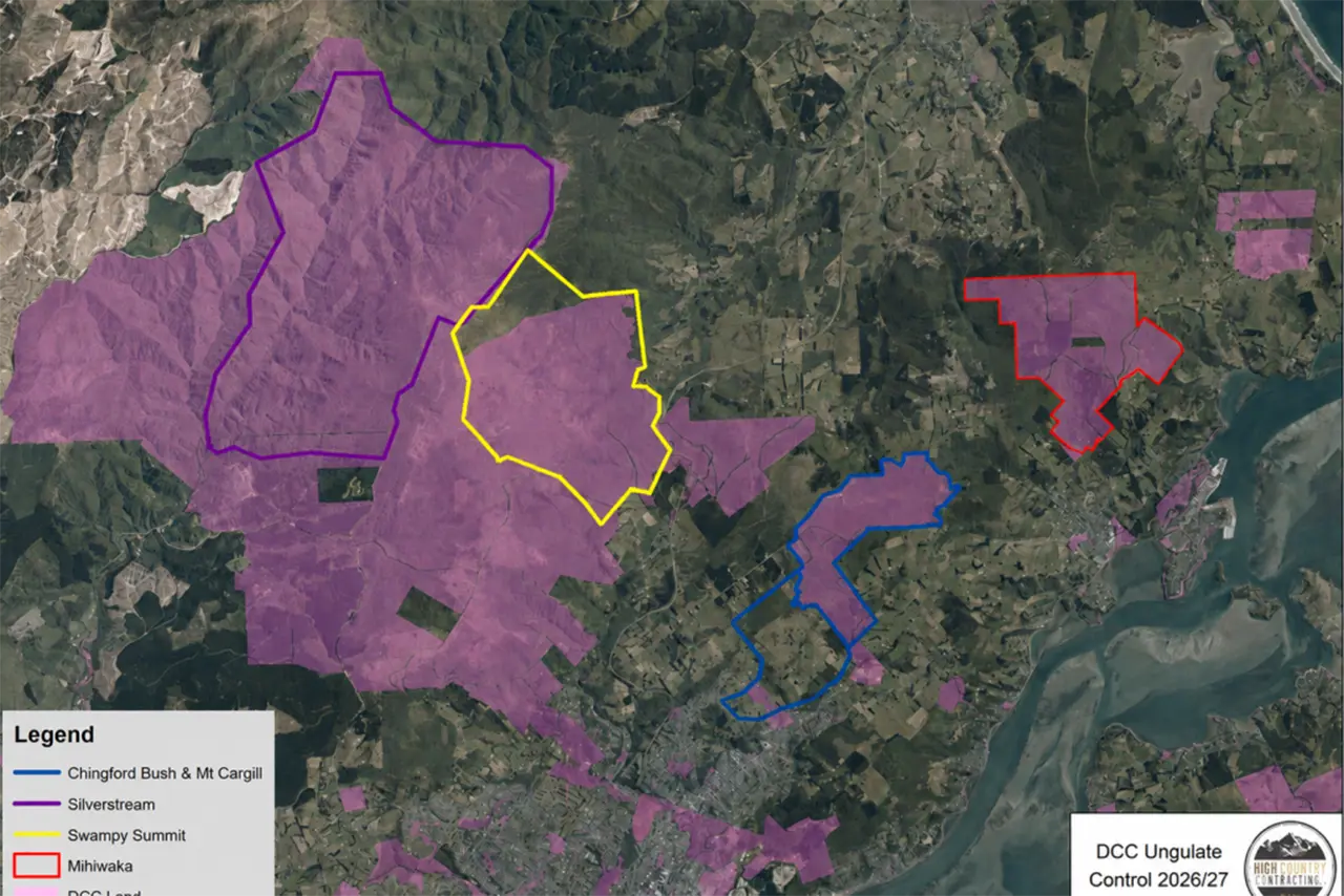 Dunedin City Council Ungulate Control Programme 04 September &ndash; 19 December 2026