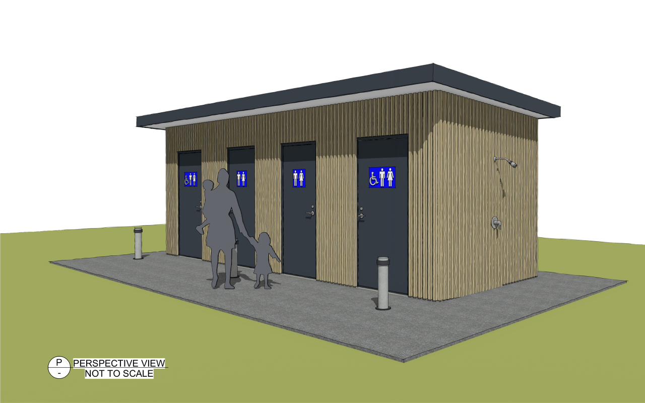 Concept image of the new toilets coming to Marlow Park