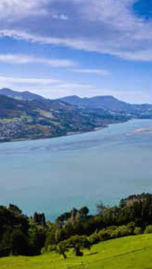 The Otago Harbour, waterways and lakes