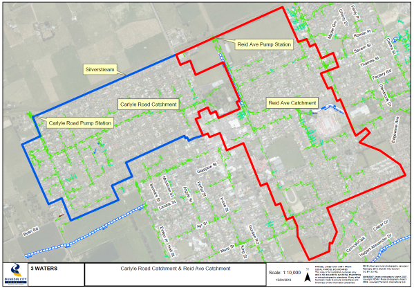 Map of catchment area