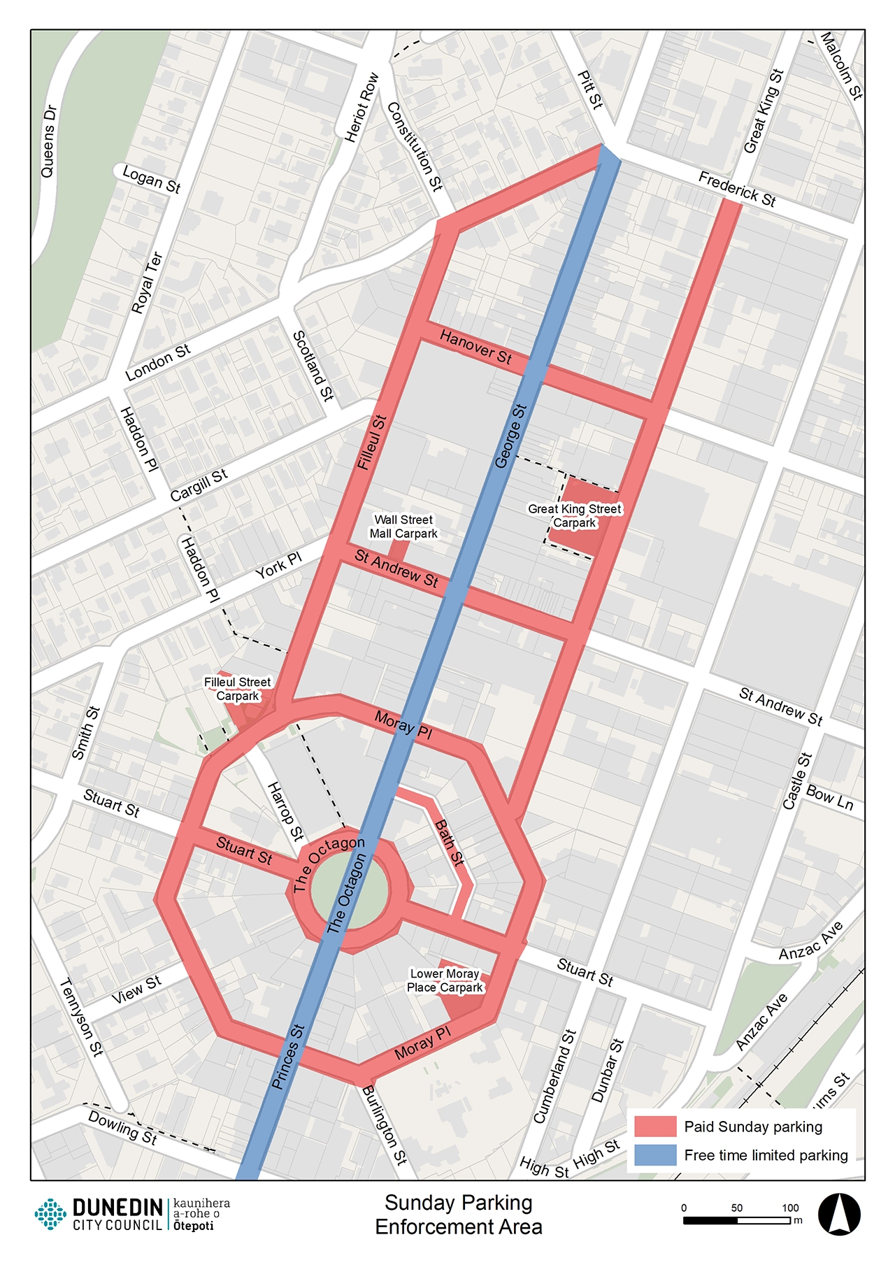Sunday Paid Parking zone Sunday Paid Parking zone