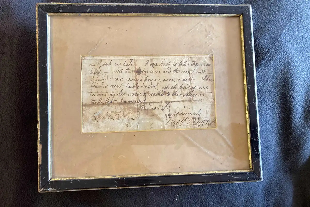 Burns Day letter fragment