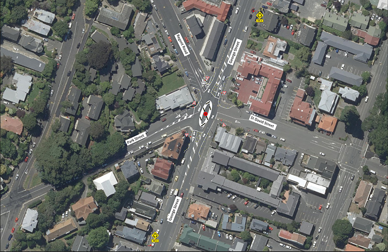 George / St David / Park / Regent Streets George Street Map