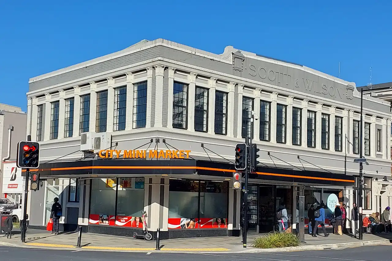 Scott and Wilson Bldg (former), Dunedin Central