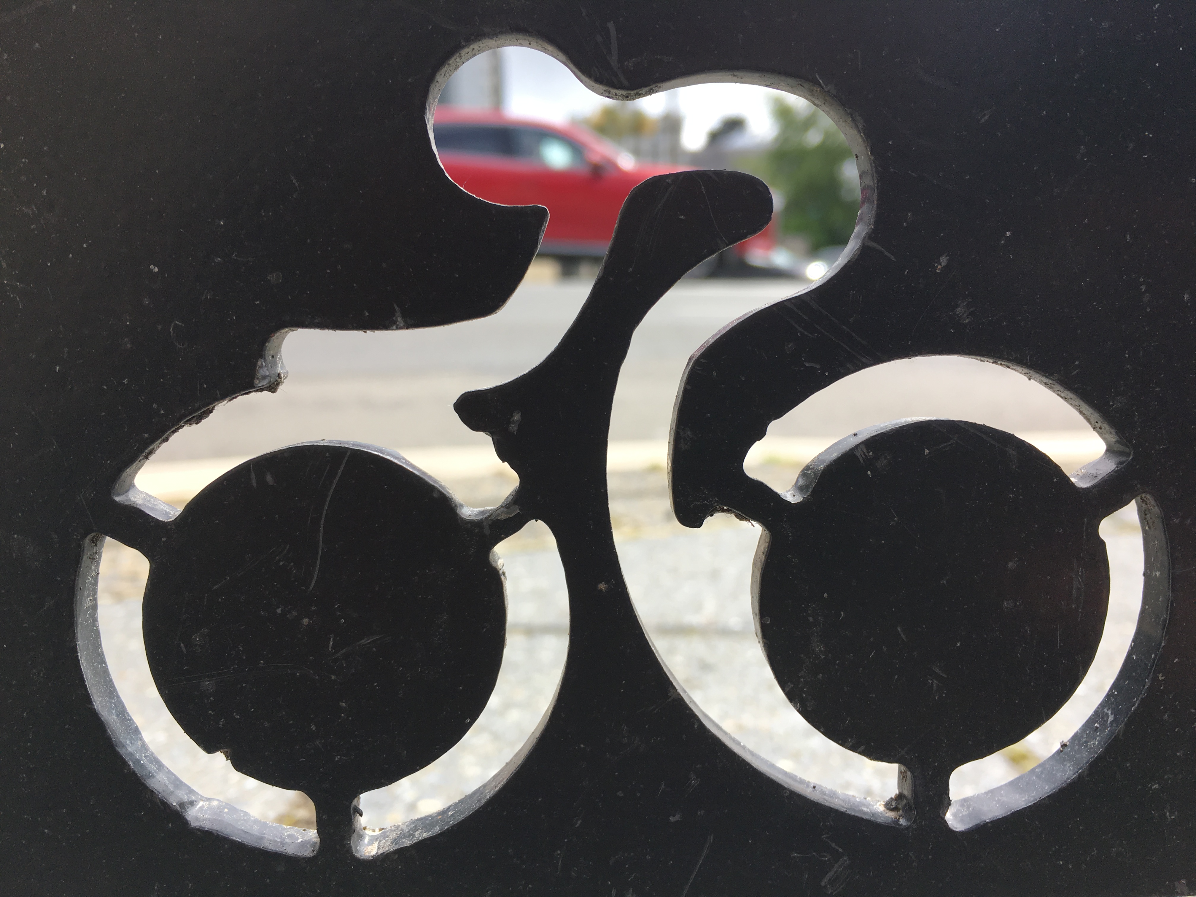 Symbol of person cycling