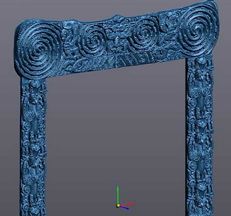 3-D scan for the creation of the casting moulds
