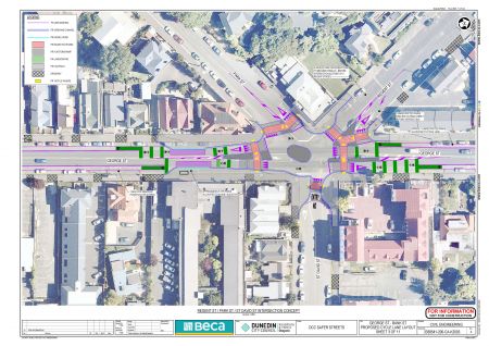 Option 2 Regent/Park/St David Sts intersection concept