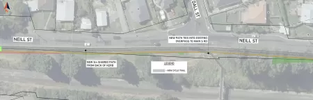 16 to 30 Neill Street and Dall St intersection