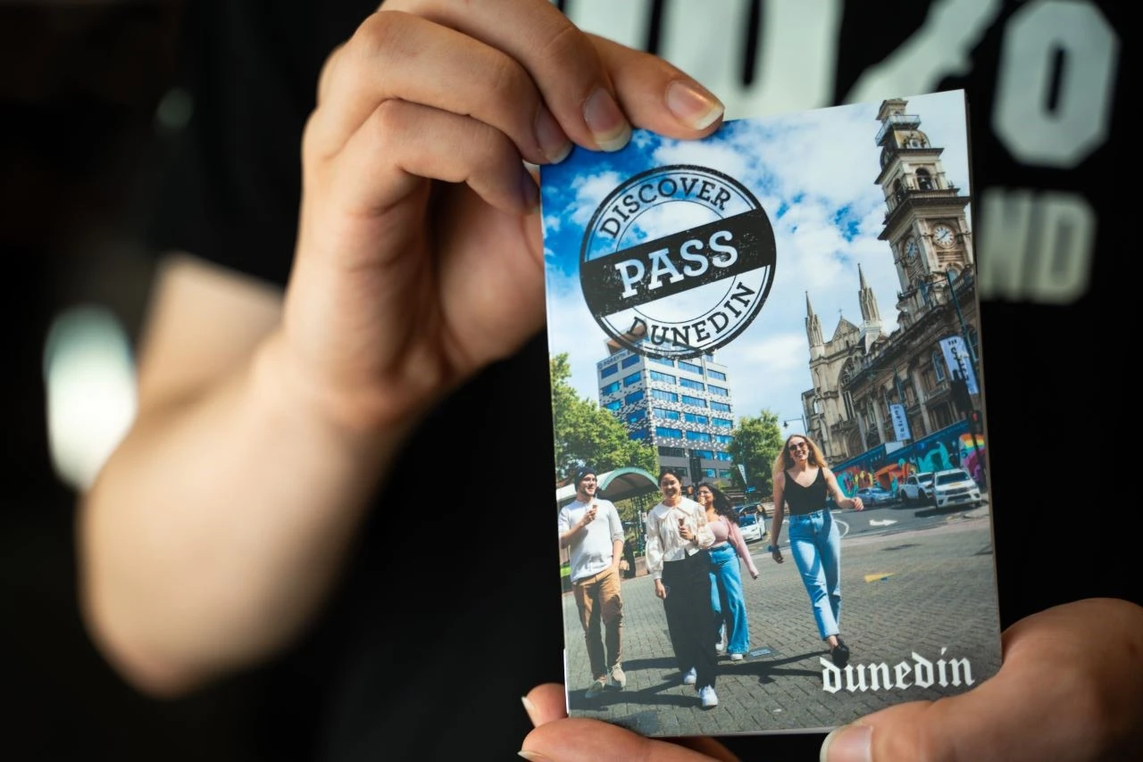 A copy of the Discover Dunedin Pass booklet