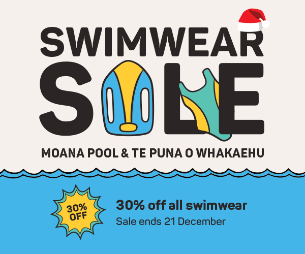 Moana Pool and Te Puna o Whakaehu swimwear sale