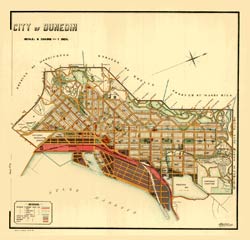 Map of the City of Dunedin 1909. 
