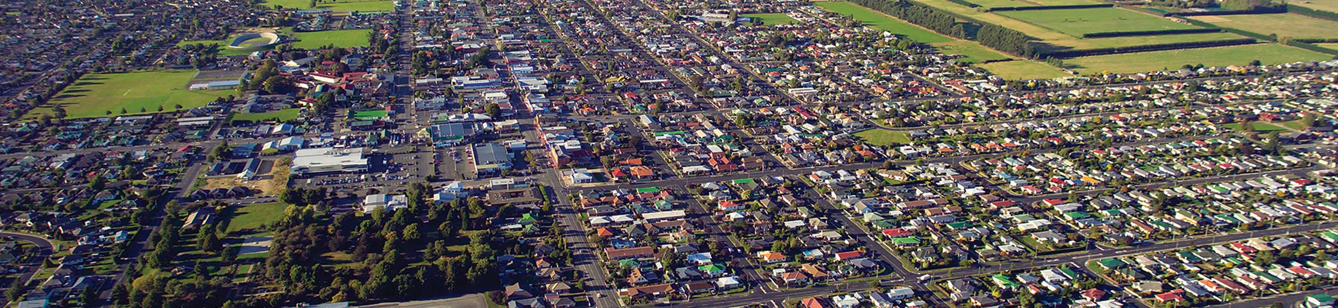 Mosgiel An arial view of Mosgiel houses