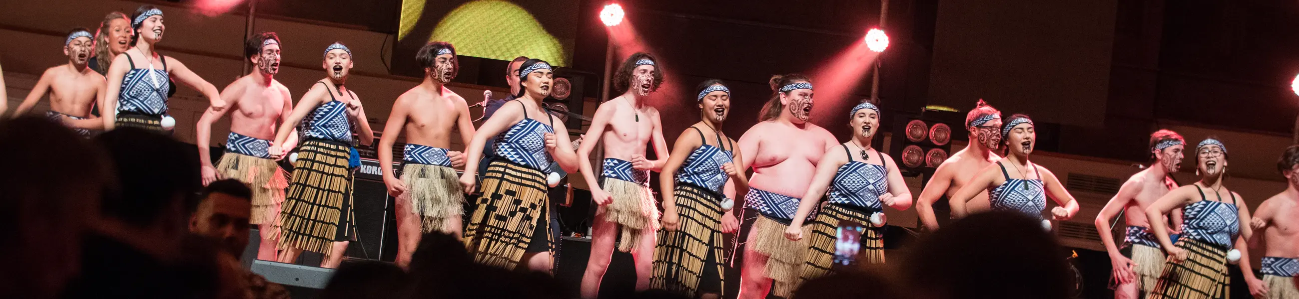 He Waka Kōtuia performance in the Town Hall, 2018