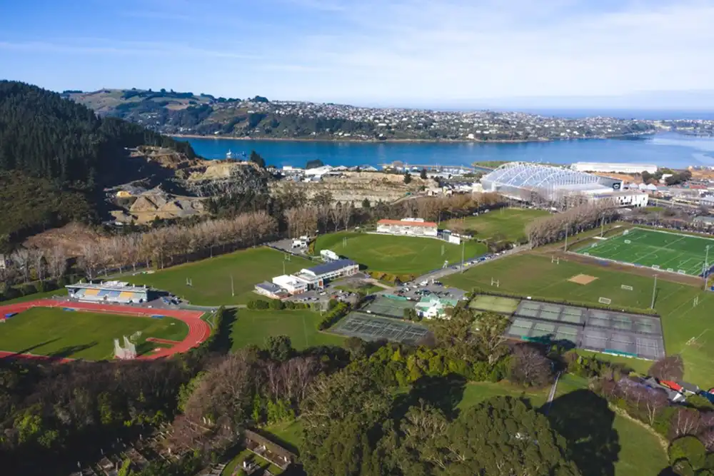 Aerial view of Logan Park