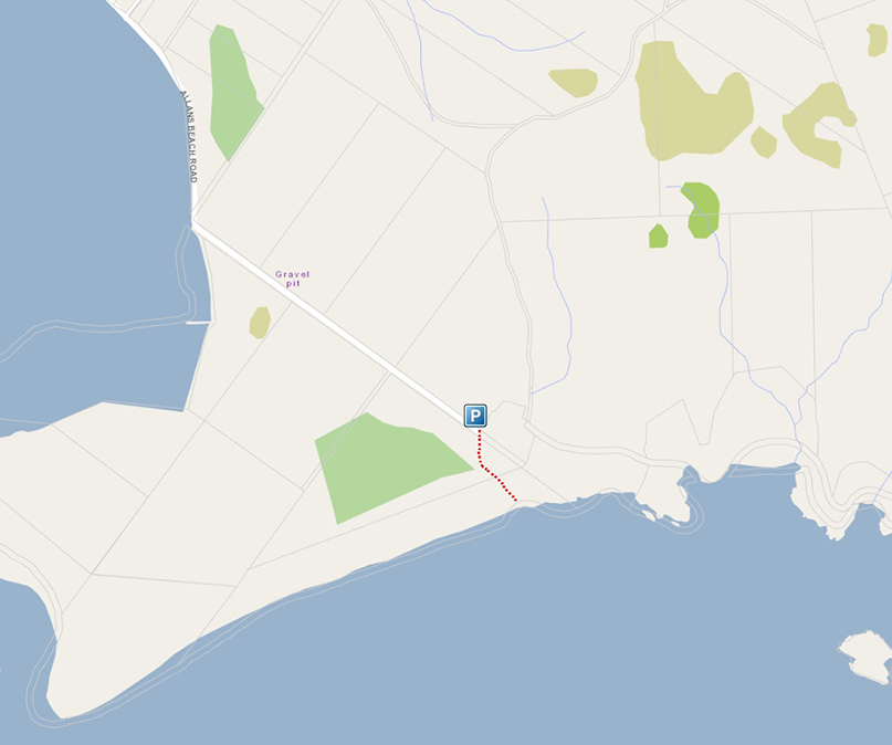 Allan's Beach Map AllansBeach