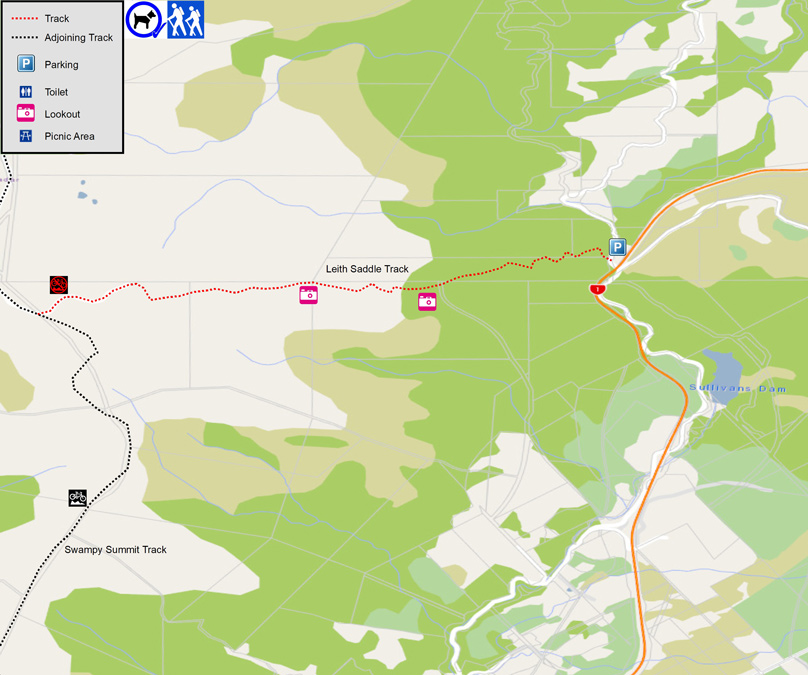Leith Saddle Map